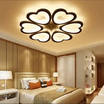 2020 6 vadovai nauju Dizainu Akrilo Modernios Led Lubų Šviesos lampe plafond avize Patalpų 4 formų 100-240V