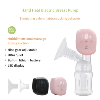 2020 Cmbear All-in-on Intelligent LCD Ekranas USB krūties siurblys Kūdikį Krūtimi Neskausminga, Galingas Elektros Krūties Siurblys butelis
