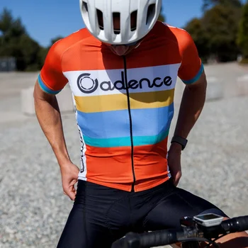 2020 Klasikinis cadence dviračių DŽERSIS VYRAMS trumpomis rankovėmis kietas desing su kvėpavimo Poliesteris dviračių apranga topai