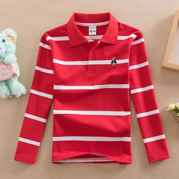 2020 M. Vaikų Polo Marškinėliai Pavasario Rudens Dryžuotieji Visą Rankovės Vaikams Viršūnes Kūdikių Polo 