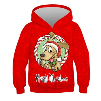 2020 Mados Bjaurusis Kalėdų Džemperis Moterims Kalėdinis Megztinis Santa Claus Vaikų Negraži Naujovė Sniego 3D Megztinis su gobtuvu megztinis