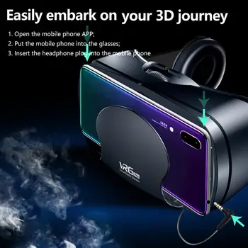 2020 NAUJAS VR Šalmas 3D Akiniai Virtualios Realybės Paramos 0-800 Trumparegystė Smartfon Išmaniųjų Telefonų laisvų Rankų įranga Akiniai Žiūronai очки