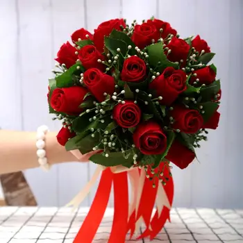 2020 Puokštė mariage Vestuvių Nuotaka Valdos Gėlių, Romantiškas, Spalvingas Putų Gėlės Vestuvių Rose Bridesmaid boque de Šalies Accessori