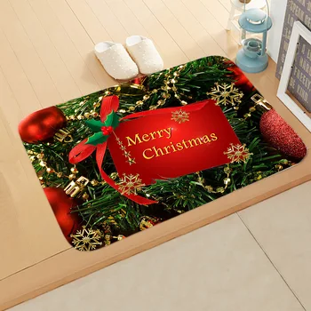 2020 m. 50*80 cm Kalėdų neslidus Doormats Kilimų Kambarys Flanelė Kilimas Kalėdų Senelis Kalėdų Senį, Kalėdų Dekoracijos namams