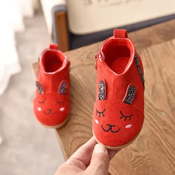 2020 merginos sniego batai vaikams, trumpas vamzdelis, batai animacinių filmų berniukai medvilnės batai plius aksomo kūdikių rudenį new kids bateliai