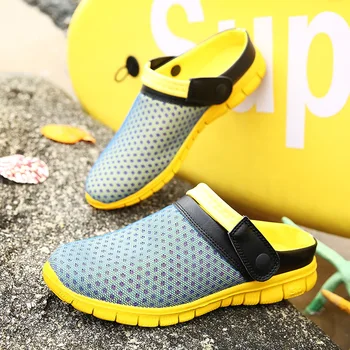 2020 metų Vasaros Šlepetės Vyrams Tuščiaviduriai Iš Orui Paplūdimio, baseino diržučius Unisex Atsitiktinis Slip-on Butai Sandalai Vyrams Batai zapatos