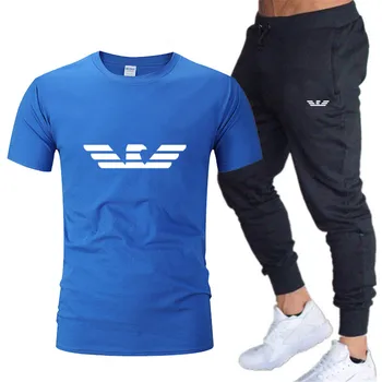 2020 naujas prekės ženklas vyriški sportiniai, gali būti pritaikytas logotipas sportinę veikia sportinę lauko fitneso sportas dviejų dalių kostiumas