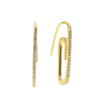 2020 unikalaus dizaino 925 sterling sąvaržėlės žiogelis formos sąsagas mados elegantiškas moterų papuošalai, aukso užpildytas subtilus cz auskarai