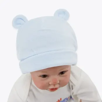 2020 vienos Lyties Kūdikis Skrybėlės Medvilnės 0-6Months Naujagimiui Dovanų Šiltas Baby Bžūp Įrengti Kūdikių Reikmenys Fotografija