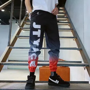 2020 vyriškos Kelnės Mados Hip-Hop Streetwear Haremo Kelnės Vyrams, Atsitiktinis jogger Harajuku Sweatpants spausdinti Laiškas Kelnės Vyrams, Drabužiai