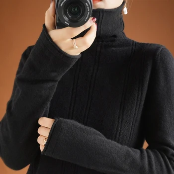 2020Autumn žiemos drabužių Moterims, Naujas Kašmyro Megztinis Moteris Megzti Megztinis Mados Golfo Moterų Laisvas Megztinis (Puloveris) Moterų