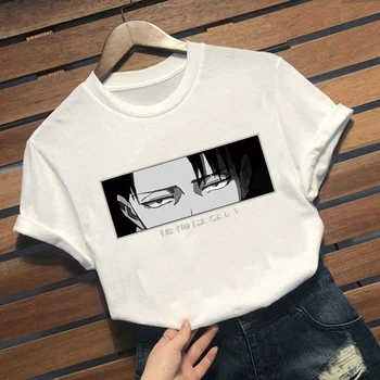 2021 Ataka Titan Akis Anime marškinėliai trumpomis Rankovėmis Moterims
