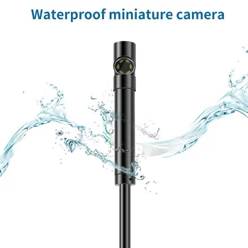 2021 KARŠTO LESHP 6 LED 7mm Objektyvas 5m Endoskopą vaizdo Kameros Kabelis atsparus Vandeniui Mini USB Tikrinimo Borescope Kamera, Skirta 