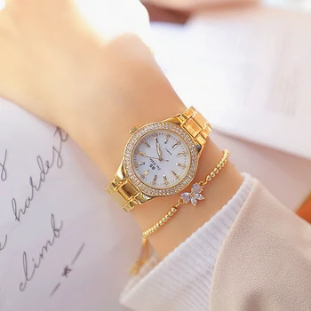 2021 Moteriški Rankiniai Laikrodžiai Suknelė Aukso Žiūrėti Moterų Kristalų Deimantai, Laikrodžiai, Nerūdijančio Plieno, Sidabro Spalvos Laikrodis Moterims Montre Femme 2020 M.