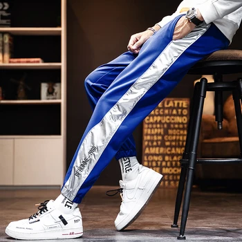2021 Prekės Sweatpants Mens Drabužių Poilsiu Krovinių Pants Plus Size Harajuku Mados Homme Prarasti Atsitiktinis Korėjos Stiliaus Juodus Drabužius