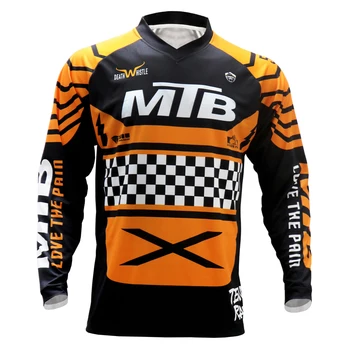 2021 kalnų dviračių megztiniai dh motokroso mx t-shirt kalnų ilgomis rankovėmis dviračių drabužius mtb jersey cool jausmas