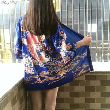 2021 naujas japonų lady satino kimono yukata derliaus etapo rezultatus kostiumas tradicinis apdaras ponios japonų kimono CC261