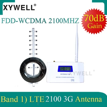 2100Mhz 3G Kartotuvas FDD-WCDMA 2100 GSM Signalo Stiprintuvas 3G 2100 Stiprintuvo UMTS WCDMA Juosta 1 Mobiliojo Telefono Stiprintuvo su 4G Antena