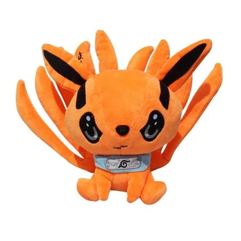 25cm Anime Naruto Shippuden Fox Demonas Pliušiniai Žaislai Lėlės Uzumaki Kyuubi Kurama Devynių lempučių Fox Kimštiniai Žaislai, Dovanos Mergaitėms, Vaikams