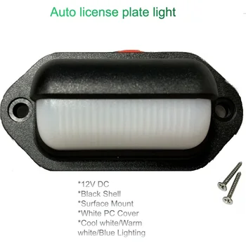 2vnt LED Licencijos numerio apšvietimo Lemputės Automobilių Durų Indikatorius už RV Treneris/Cars/Caravan/Stovyklautojas Priekabos Žingsniai/Mandagumo/Akcentu