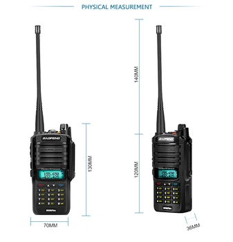 2vnt aukštos kokybės 10W 20km Baofeng UV-9R plius kumpis radijo cb radijo comunicador vandeniui walkie talkie baofeng uv 9r plius рация