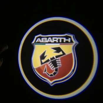 2vnt skirti ABARTH LED Automobilio Duris Sveiki atvykę Šviesos Logotipas Projektorius už Abarth