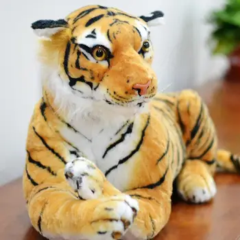 30-40 cm Gyvas Tigras, Leopardas Pliušiniai Žaislai, Minkšti Laukinių Gyvūnų Modeliavimas White Tiger Lėlės Vaikams, Vaikų Gimtadienio Dovanos