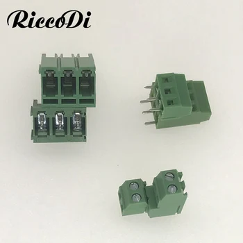 30Pcs dviejų eilių PCB Varžtas Gnybtų Bloko 128A/B-3.5/3.81/5.0/5.08 mm