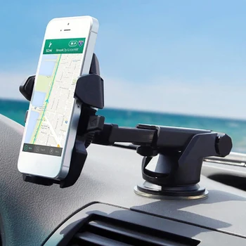 360 Laipsnių Universalus Smartphone Automobilių Mount Turėtojas Reguliuojamas Telefono Tvirtinimo Siurbtukas Turėtojas