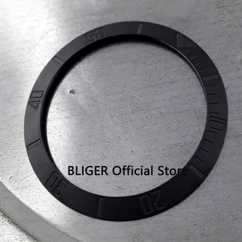 38mm šepečiu juodosios keramikos bezel įterpti tinka 40mm žiūrėti atveju SUB Automatinis laikrodis, vyriški žiūrėti pateikė BLIGER gamyklos BB13