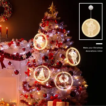 3D Kabinti Šviesos diodų (LED) Styginių Lempos Apšvietimo Apdaila Kalėdų Šviesos Namuose Miegamasis Kambarys Linksmų Kalėdų 2020 m.