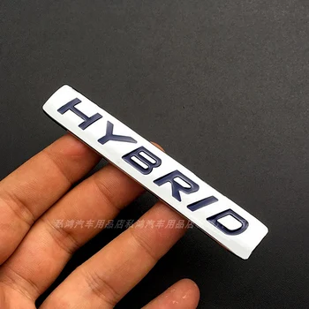 3D Metalo HIBRIDAS Ženklelis Lipdukas Emblema Lipdukai Automobilio Stilius Honda Nissan Hibridinio Civic Tinka Jazz CRV Sutarimu Odyssey Priedai