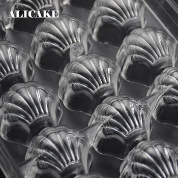 3D Šokolado plytelės Formos Desertas Kepimo Bakeware Šukutės Shell Pelėsių Polikarbonato Konditerijos Įrankiai Baker Šalies Šokolado Liejimo formos