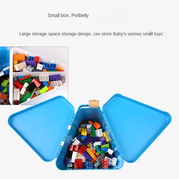 3WBOX kelionės nešiojamų kūrimo bloką laikymo dėžutė su 100vnt kūrimo bloką klasifikacija langelį, užkandžių, vaikų darželis, Surenkant žaislą