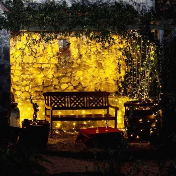 3x1/3x2/3x3/6x3m LED Varveklis Užuolaidų String Apšvietimas Keičiamas Kalėdų Pasakos Šviesos girlianda Vestuves GardenDecoration šviesos