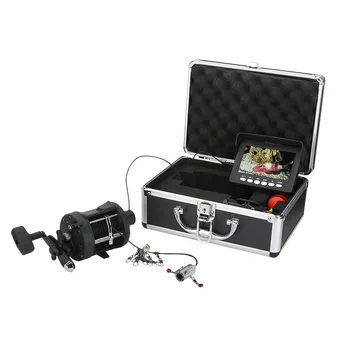 4.3 Colių Spalvotas DVR Recorder Stebėti Povandeninės Žūklės Vaizdo Kamera Rinkinys 8 Vnt IR LED Žibintai su Sprogimo žvejybos kabliukai