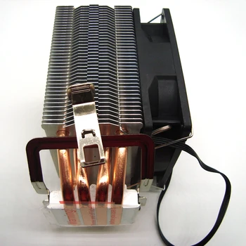 4 Heatpipes CPU aušintuvo AMD Intel 775 1150 1151 1155 1156 1366 CPU radiatoriaus 90mm 4pin aušinimo LED ventiliatorius PC ramus