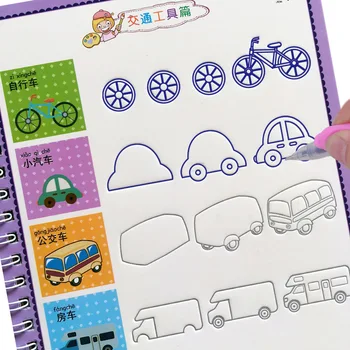 4 Knygos Mokymosi Numeriai Anglų Kalba Tapybos Praktika Meno Knygos Kūdikių Copybook Už Kaligrafijos Rašymo Vaikams Anglų Užrašu Žaislas