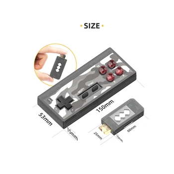 4K HDMI Vaizdo Žaidimų Konsolės Pastatytas 1400Classic Žaidimai Mini Retro Konsolės Bevielio ryšio Valdiklis, HDMI Dual Žaidėjai