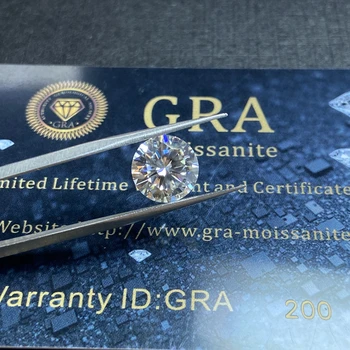 4ct VVS1 10mm D Spalva Lab Moissanite deimantų Puikus Supjaustyti Aukštos kokybės mados Žiedas Papuošalai Priėmimo