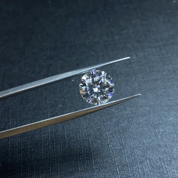 4ct VVS1 10mm D Spalva Lab Moissanite deimantų Puikus Supjaustyti Aukštos kokybės mados Žiedas Papuošalai Priėmimo