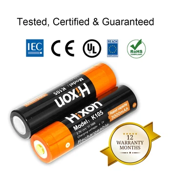 4pc 3000mAh), 3,7 V 18650 Ličio jonų PCB Saugomų Baterija yra žibintuvėlis, žaislai, CE, FCC, RoHS sertifikuota