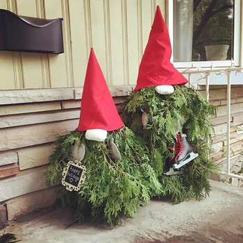 4pcs/kostiumas Kalėdų Skrybėlę Kalėdų Medžio Lėlės Nykštukai Elf Navidad Kalėdų Deco Home Medžio Topper Gimdymo Sodo Naujųjų Metų 2021 Ieva