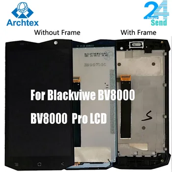 5.0 Colių Originalus BLACKVIEW BV8000 Pro LCD Ekranas + Touch Ekranas skaitmeninis keitiklis Asamblėjos atsargines Dalis Su Rėmu