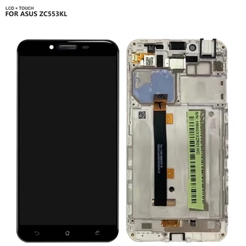 5.5 colių Asus ZenFone 3 Max ZC553KL LCD Ekranas skaitmeninis keitiklis Touch Panel Ekrano Jutiklio Asamblėjos Rėmo Nemokamai Įrankiai