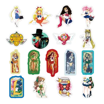 50/100vnt Sailor Moon Lagaminą Lipdukas Mielas Animacinių filmų Vandens Ledas Mėnulyje Vežimėlio Atveju Kompiuterio Lipdukai Vaikams Mergina, Dovana, žaislai