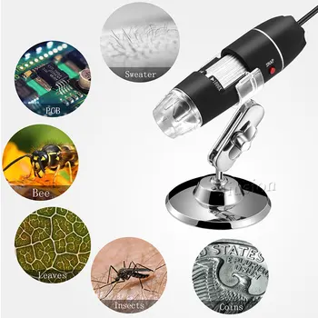 500X-1600X 8 LED Šviesos USB Skaitmeninis Mikroskopas Mini Kamera didinamasis stiklas эндоскоп Mini Kamera Elektroninių Endoskopą Mikro Kamera