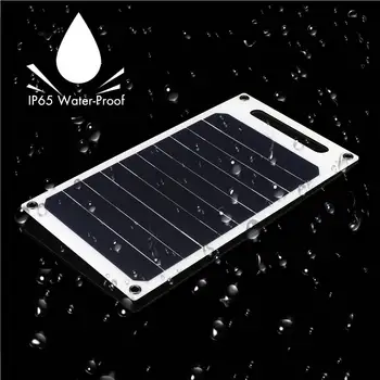 6 V 10W 1.7 Portable Solar Panel Monokristalinius Saulės elementų Slim & Light USB Įkroviklis Įkrovimo Galia Banko Padas