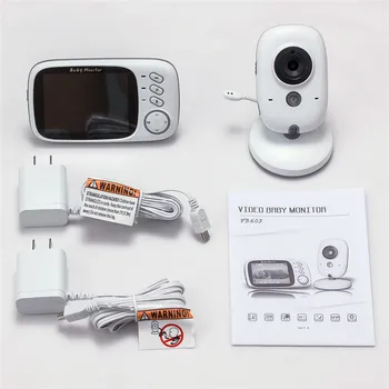 6041 babycam camara vigilancia bateria kūdikių kamera 3.2 colio LCD ekranu IR Naktinio Matymo Domofonas 8 Lopšines Temperatūros Jutiklis