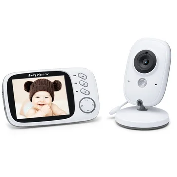 6041 babycam camara vigilancia bateria kūdikių kamera 3.2 colio LCD ekranu IR Naktinio Matymo Domofonas 8 Lopšines Temperatūros Jutiklis